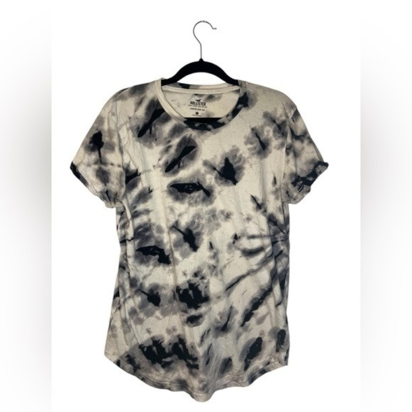 Tie Dye T Shirt Black and White - Picture 1 of 3